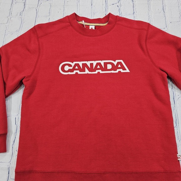 HBC 2005 Official Team Canada Olympic Red Y2K Sweatshirt BOYS SIZE 10/12 - Picture 3 of 14